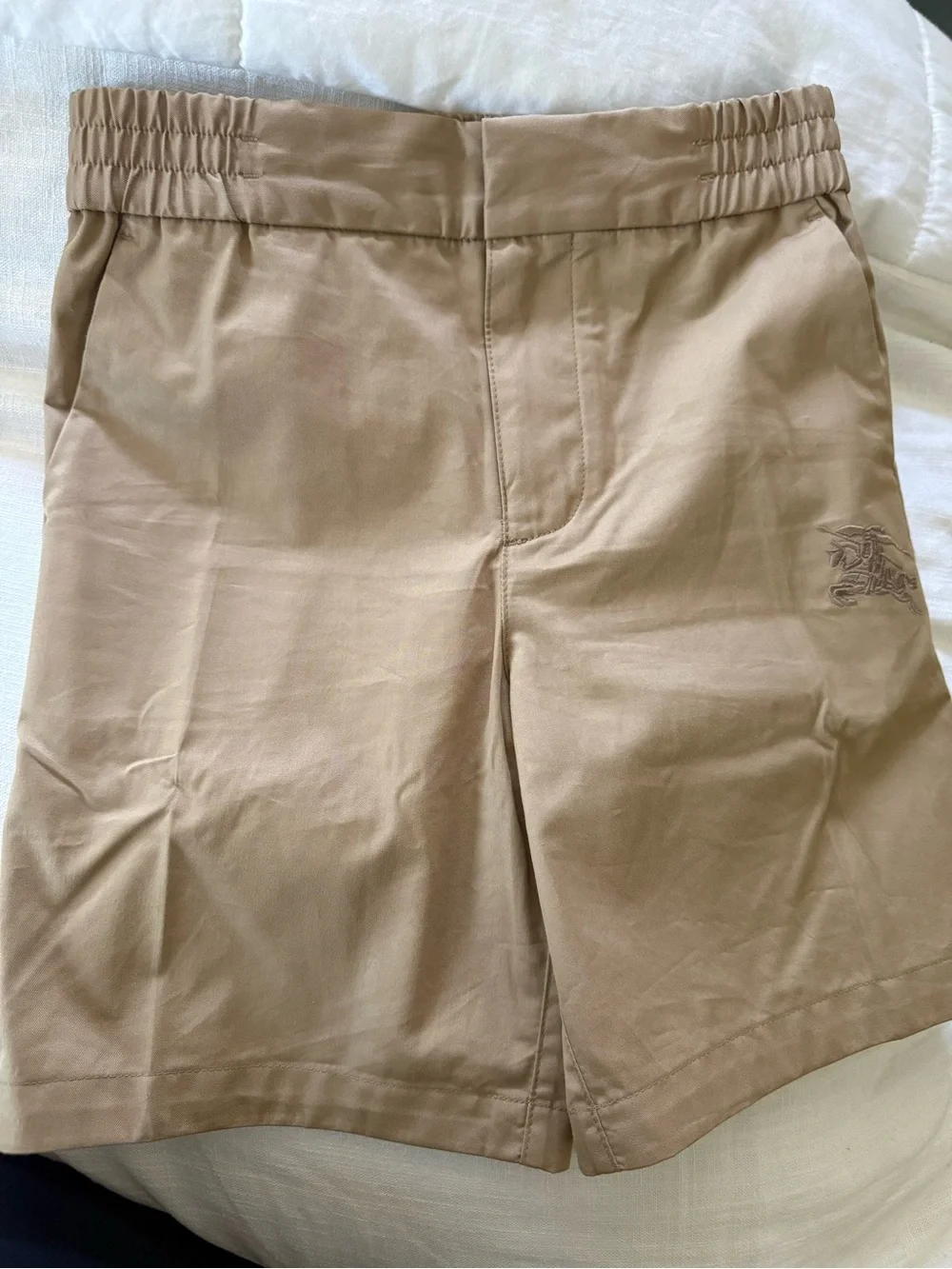 Burberry Tan Elastic Waist Shorts
